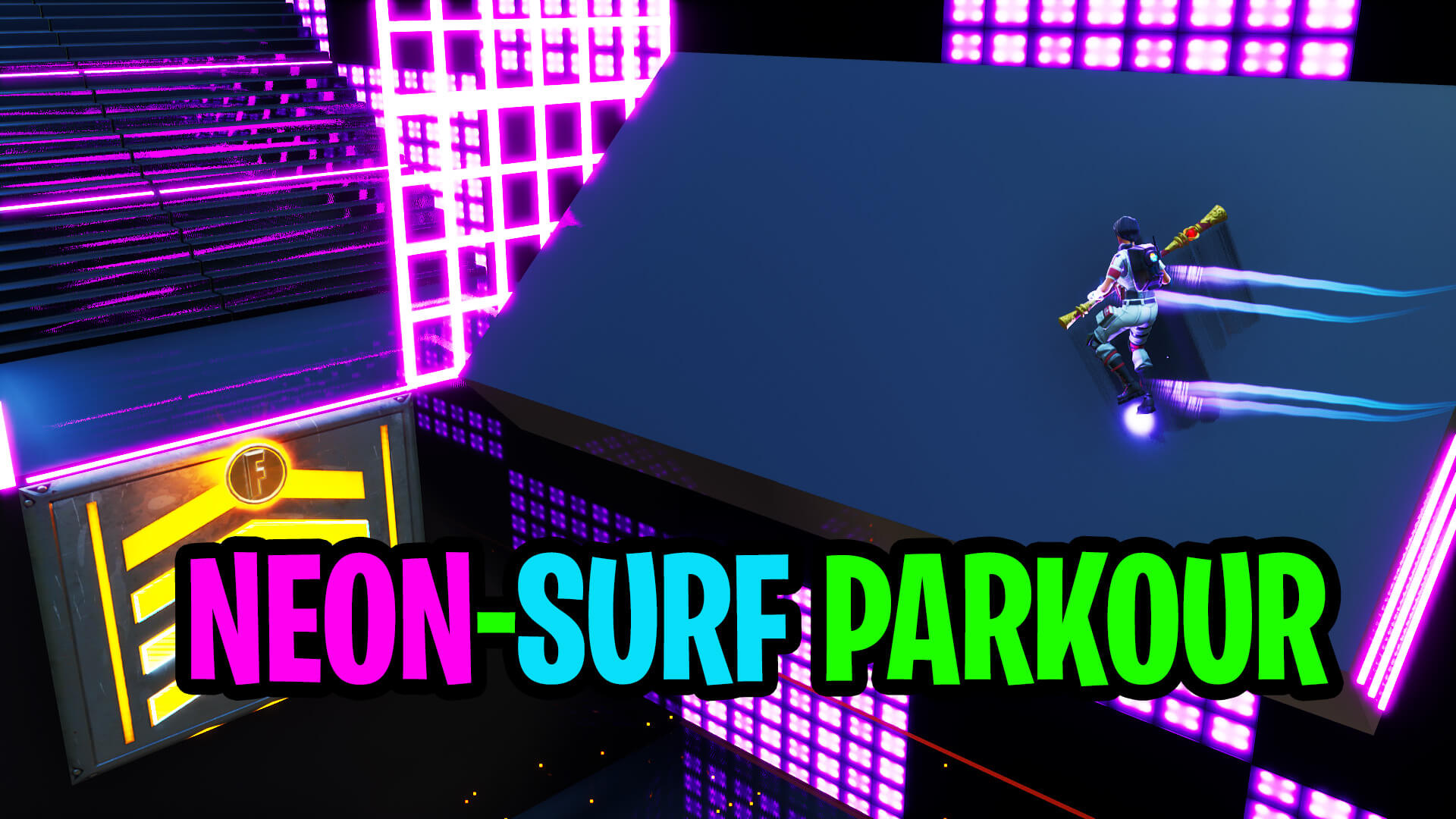 NEON-SURF PARKOUR COURSE