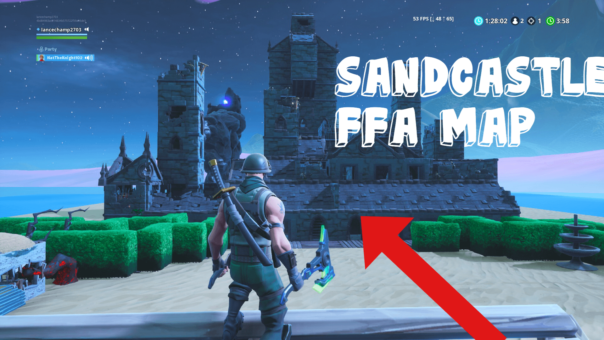 THE SANDCASTLE FFA MAP