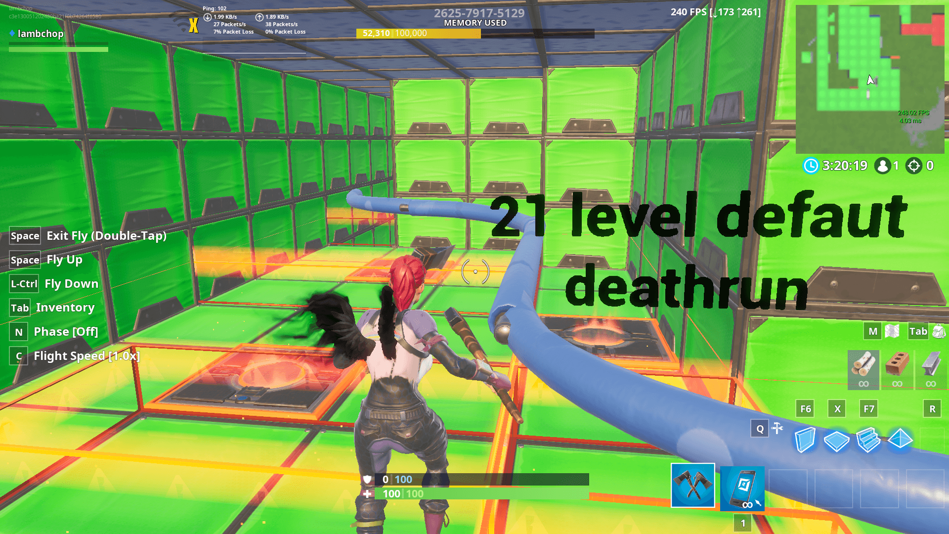 21 LEVEL DEFAULT DEATHRUN