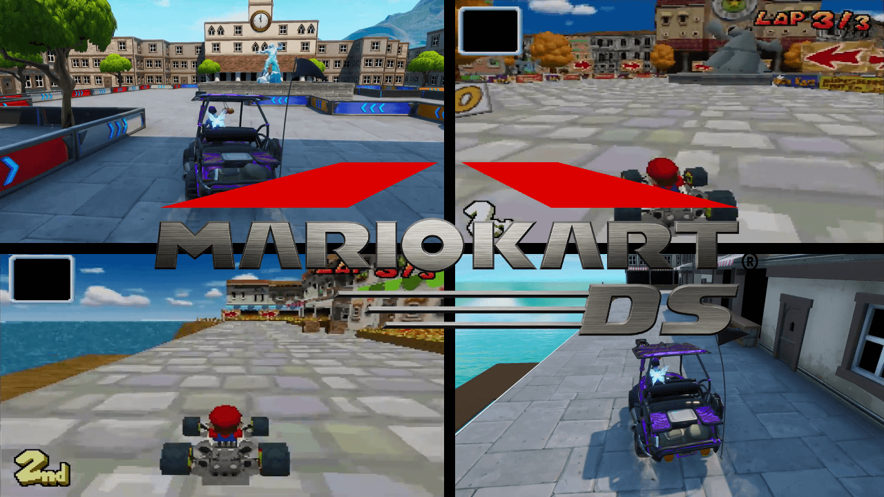 MARIO KART DS - DELFINO SQUARE